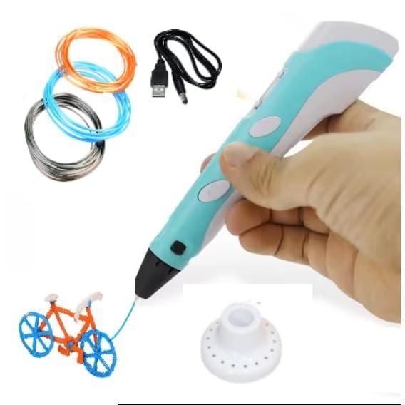 3D Printer Pen for Kids ? Complete 3D Drawing Pen Set with PLA Filament (Random Color)